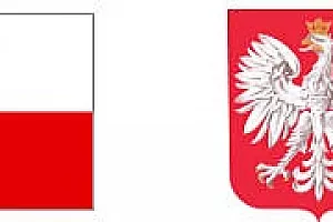 Logotypy: flaga Polski i logo