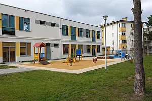 zrealizowana inwestycja: Budowa przedszkola przy ul. Okólnej